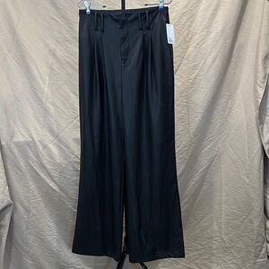 SO Black Wide Leg Pants with Relaxed Silhouette